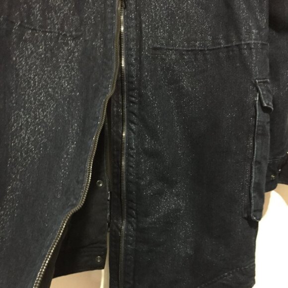 ABLE JEANS LONG METALLIC DENIM JACKETS SIZE M - Picture 8 of 10